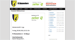 Desktop Screenshot of fcromanshorn.ch