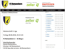 Tablet Screenshot of fcromanshorn.ch